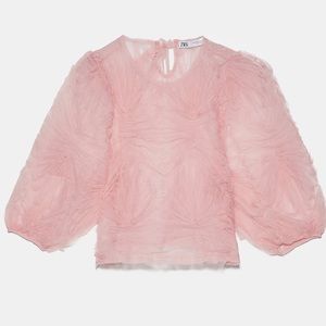 Texture Tulle Top